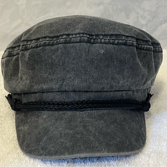 David and Young Gray Denim Cap with Black Trim - Picture 14 of 15